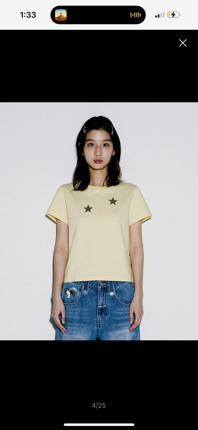STAR TEE YELLOW - c 상품이미지1