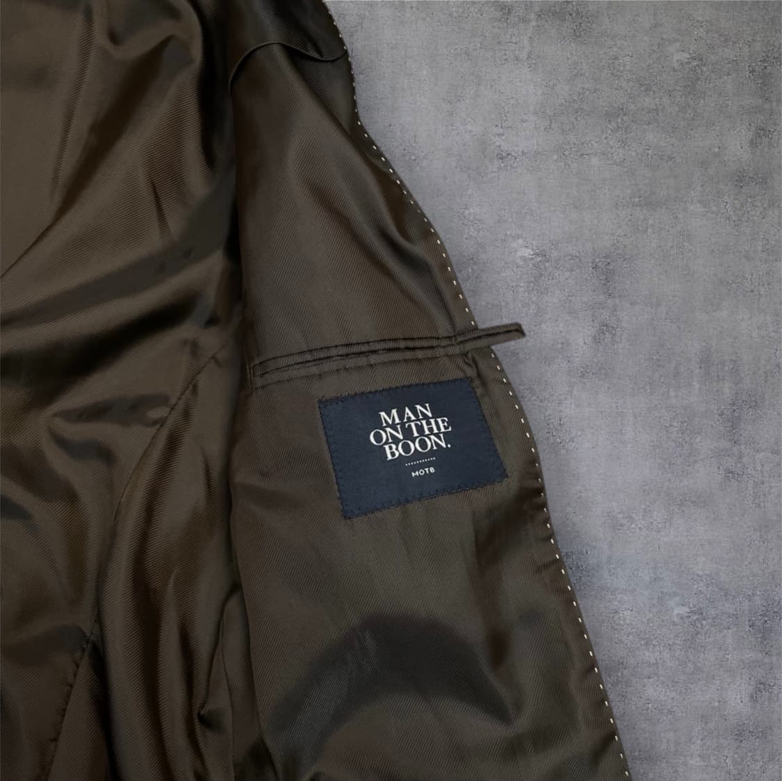 맨온더분 라이트브라운 더블 브레스티드 울 코트 50 상품이미지4