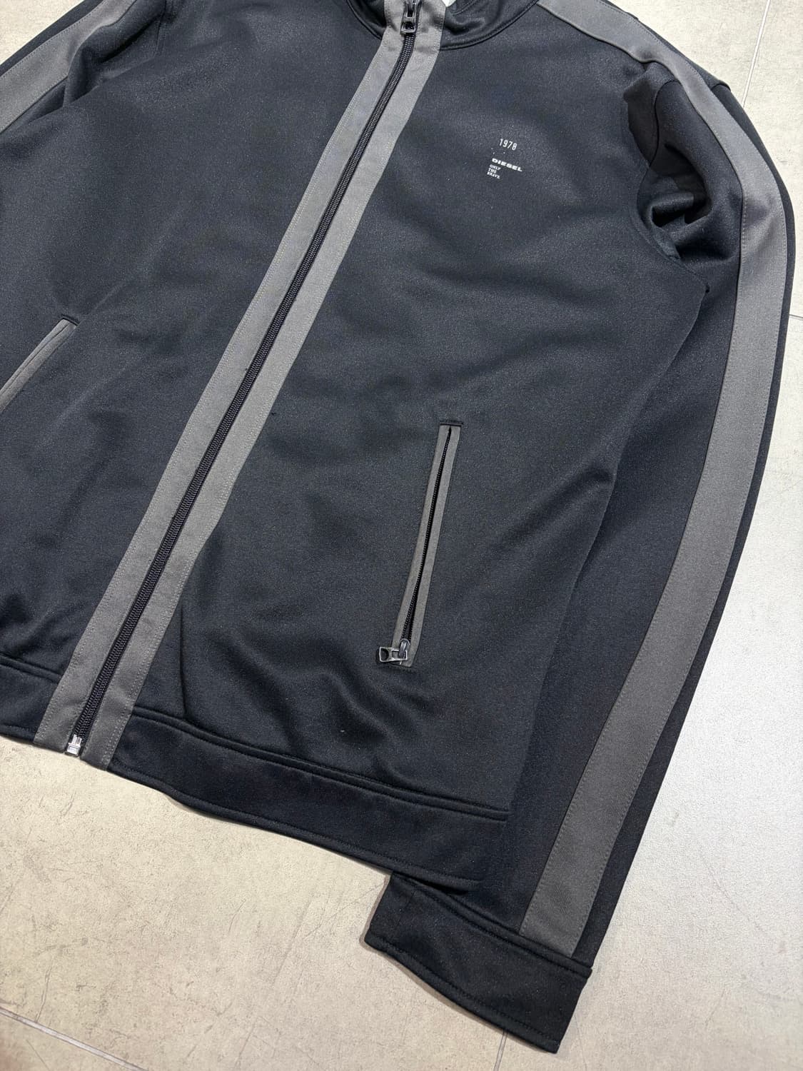 디젤 로고 디테일 져지 트랙탑 자켓 상품이미지5