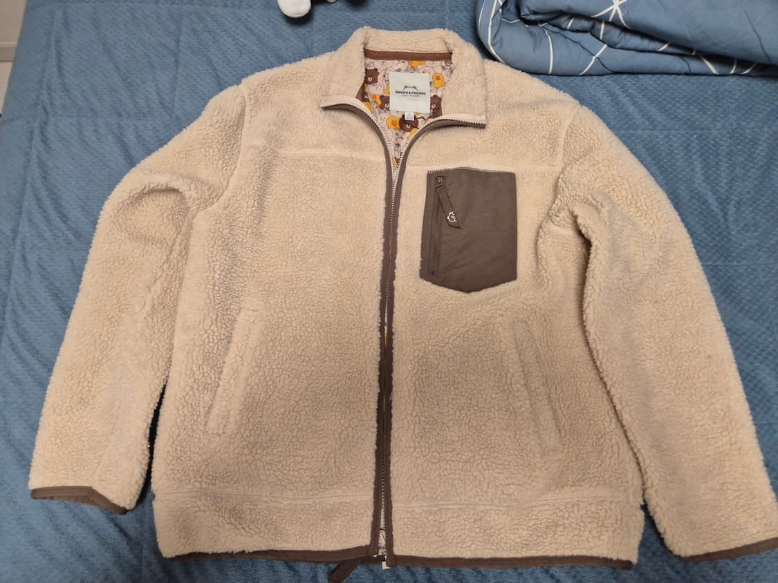 라인 프랜즈 플리스 남여공용 상품이미지1