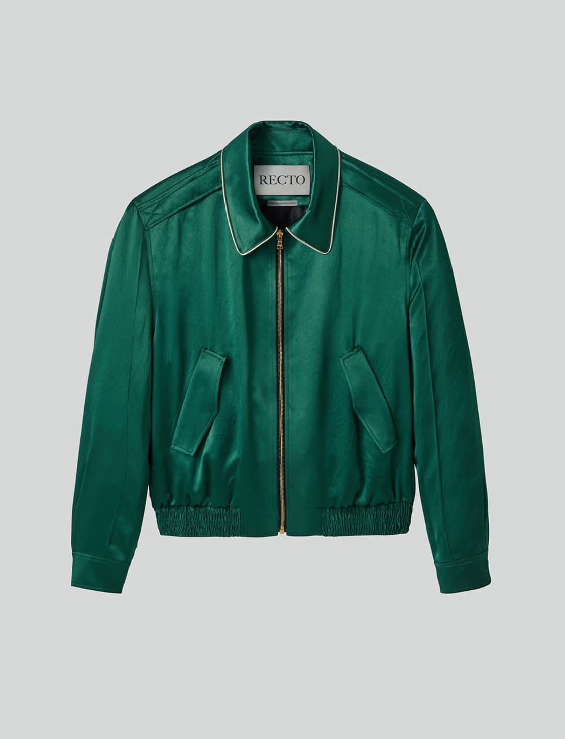 렉토 25ss 80s 플루이드 벤 자켓 빈티지 그린 상품이미지3