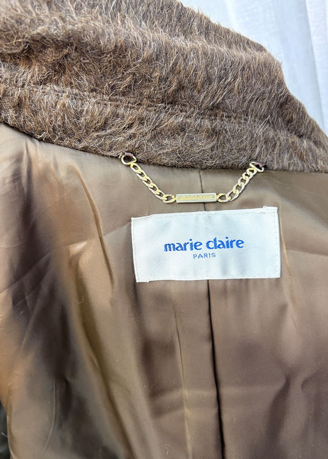 마리끌레르 알파카 베이직롱코트 상품이미지5