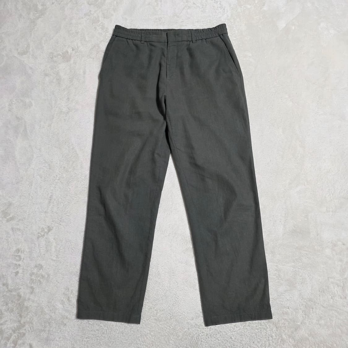 (32)마인드브릿지 린넨 혼방 밴딩 팬츠 상품이미지1