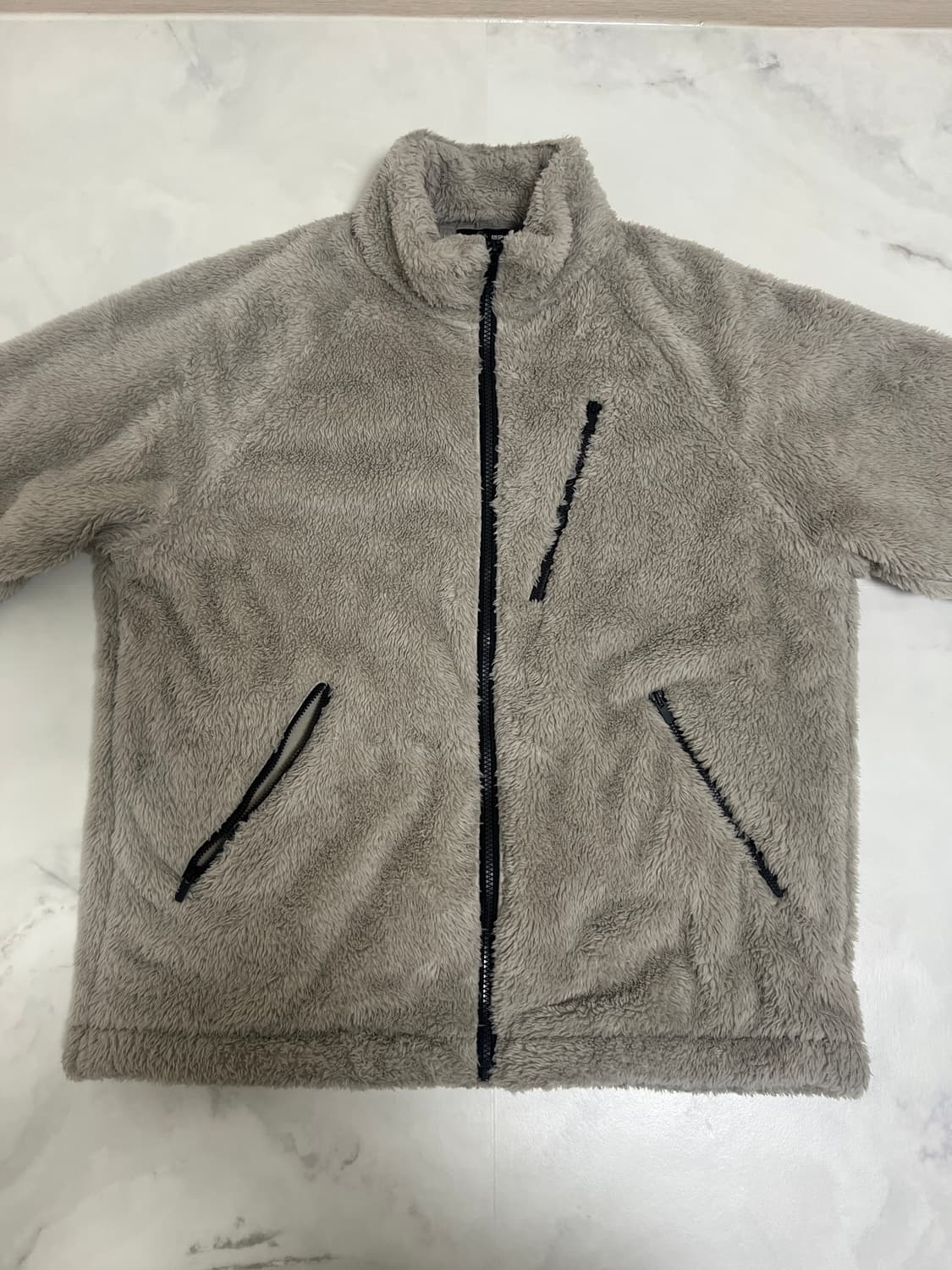 유니클로 니들스 후리스 집업 베이지 / 1회착용 / 새상품급 상품이미지2