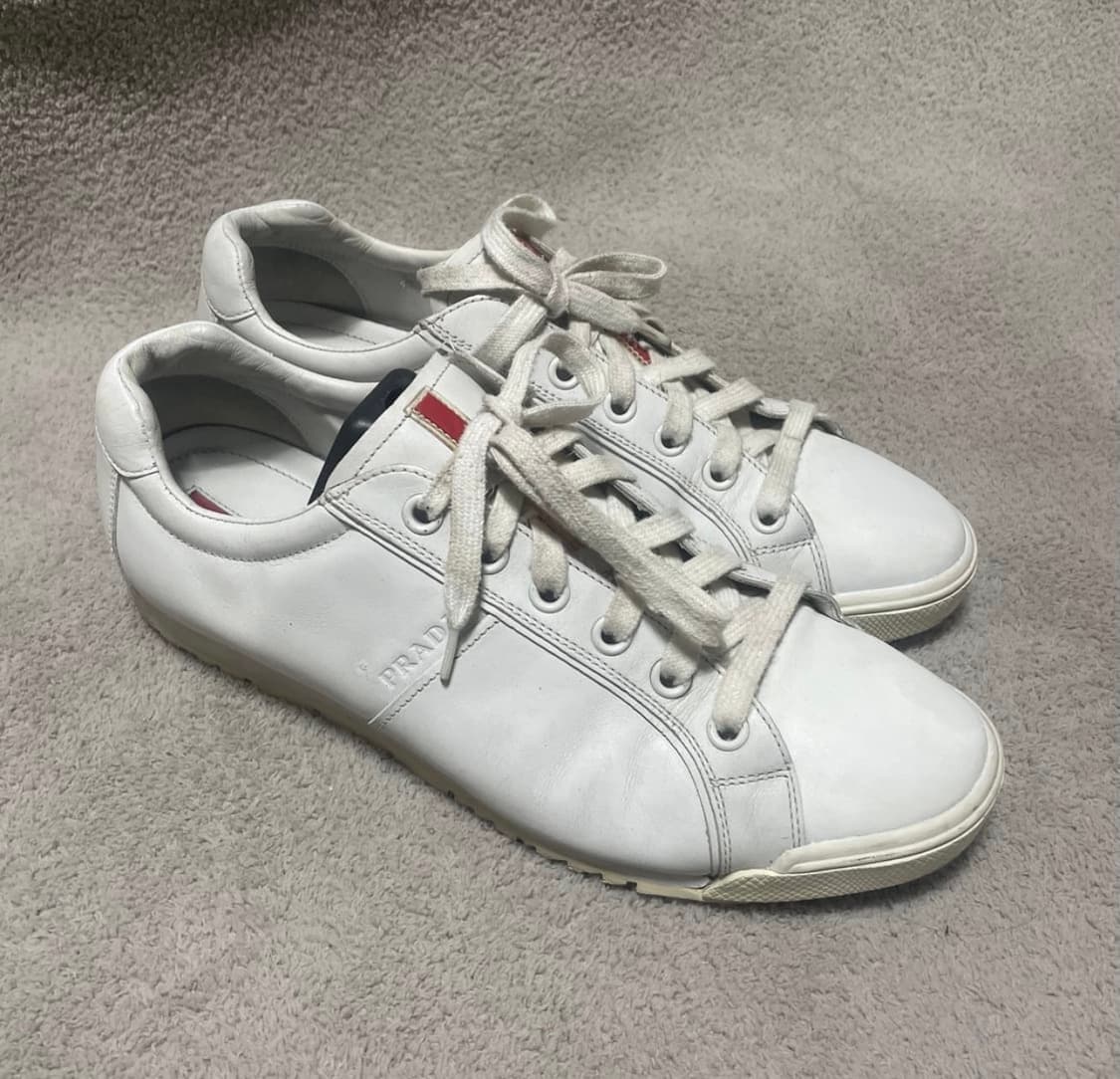 프라다 스포츠 레더 로고 스니커즈 285 상품이미지3