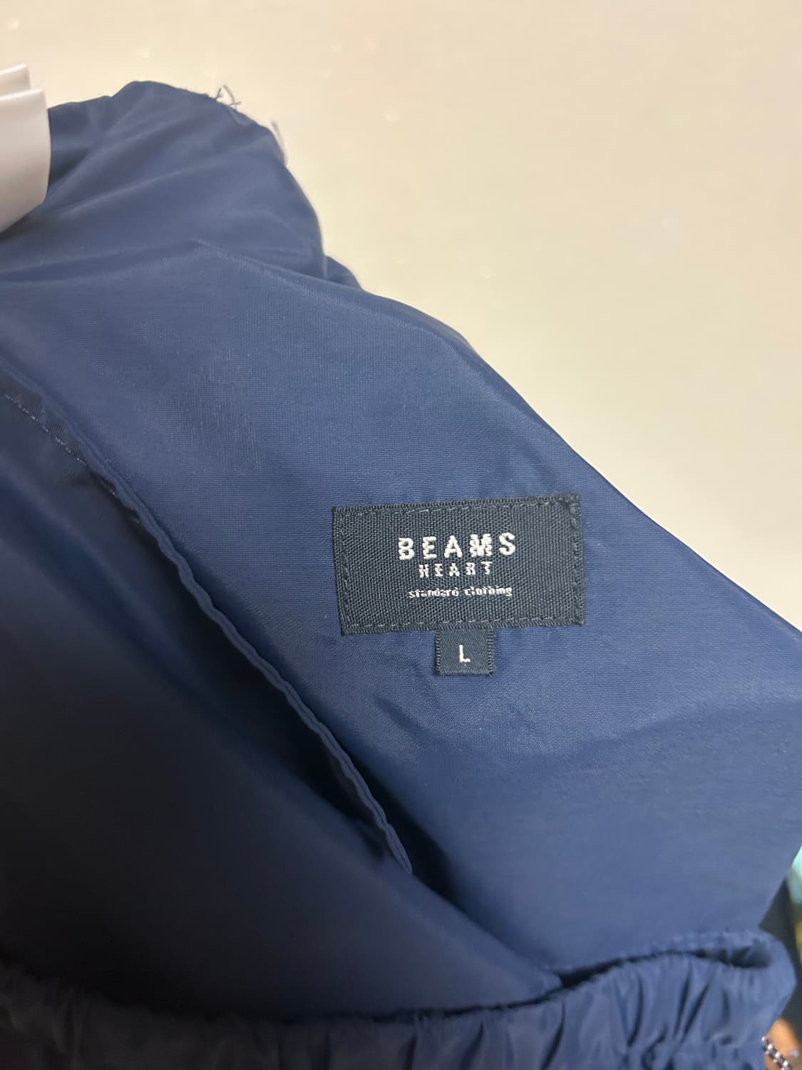 BEAMS 빔즈 나일론 워크 팬츠 네이비 L 상품이미지8