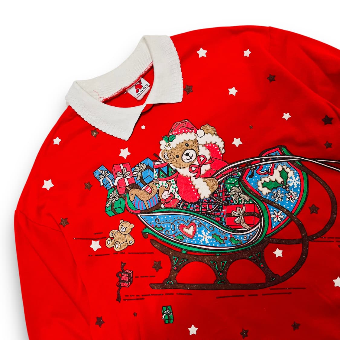NUCLEUS 90s Christmas bear sweatshirt 상품이미지2
