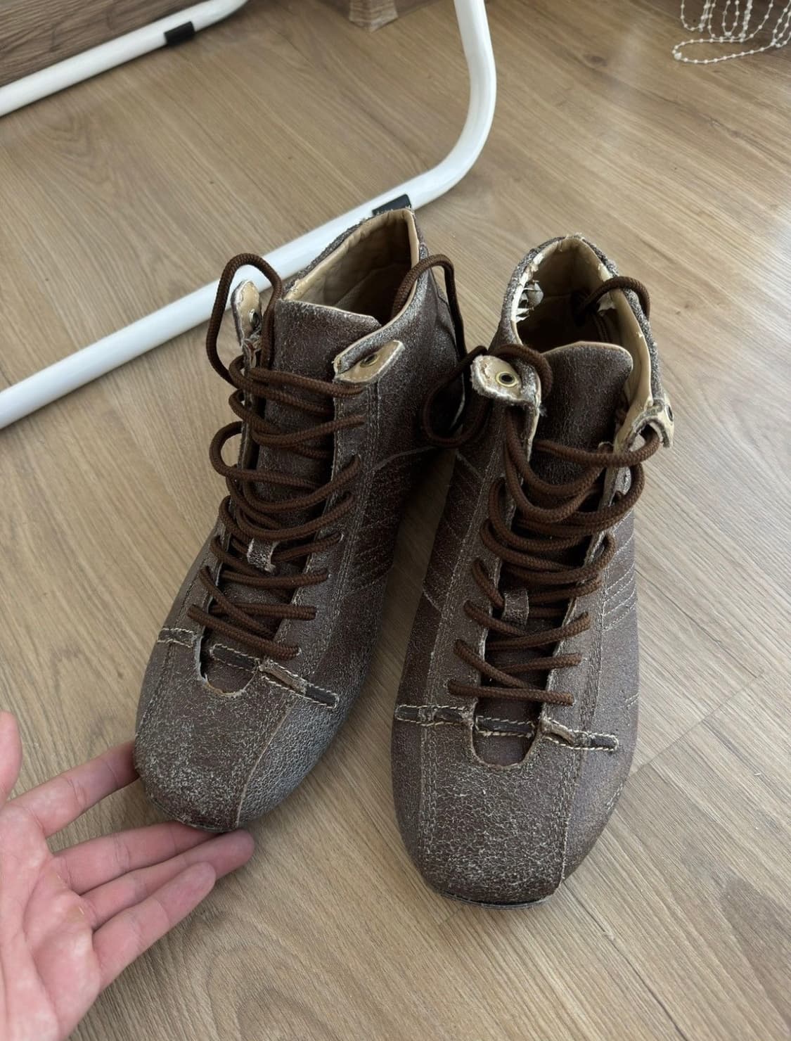 Diesel Brown Leather Boots (290) 상품이미지2