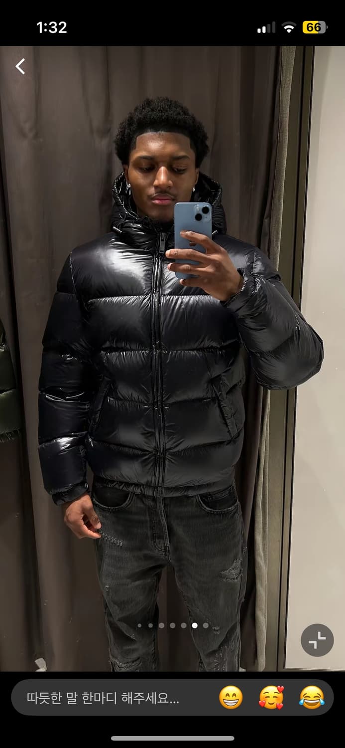 자라 푸퍼 다운 유광패딩 M 상품이미지2