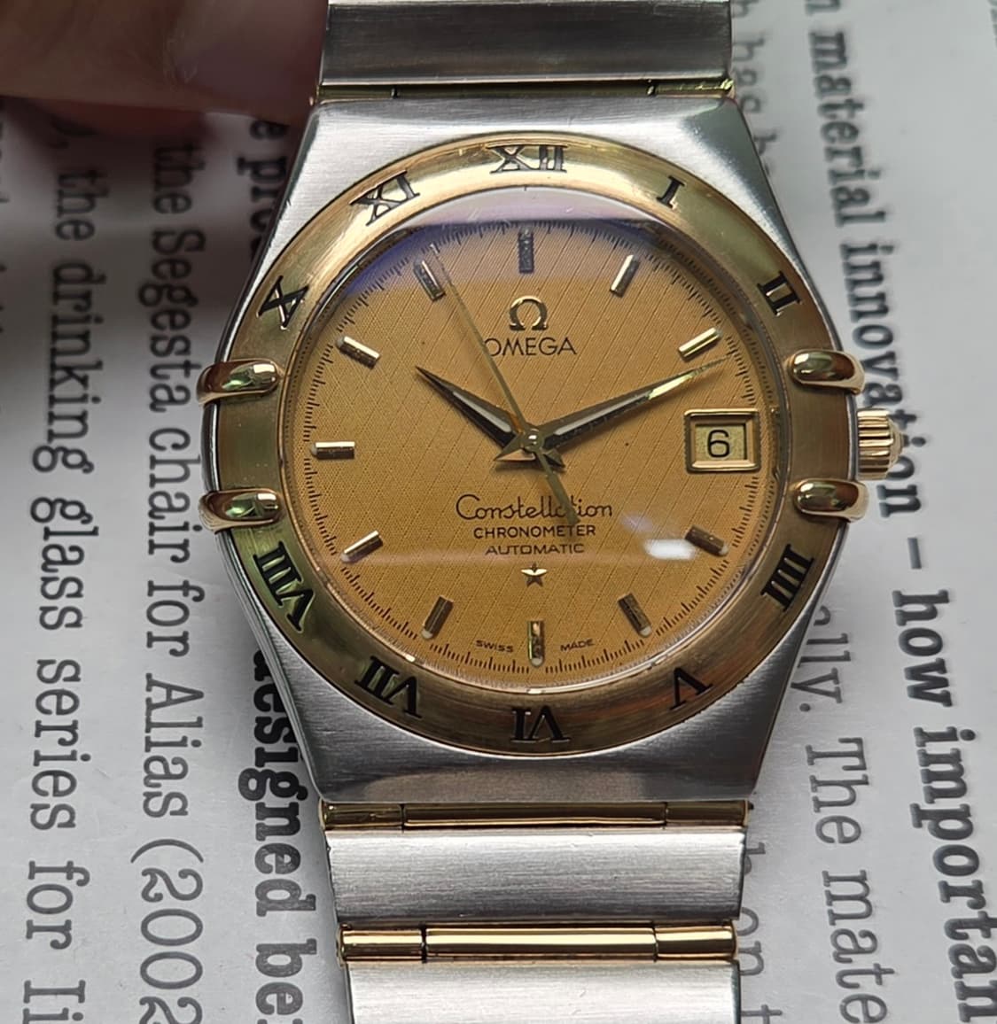 오메가 컨스틸레이션 18K콤비 풀바 최상위 크로노미터 오토매틱  상품이미지1