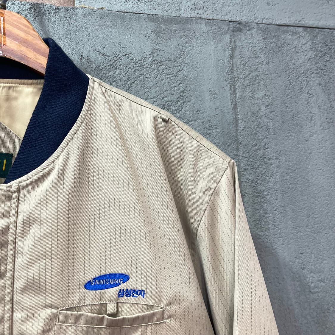 00s 삼성전자 스트라이프 봄버 자켓 상품이미지3