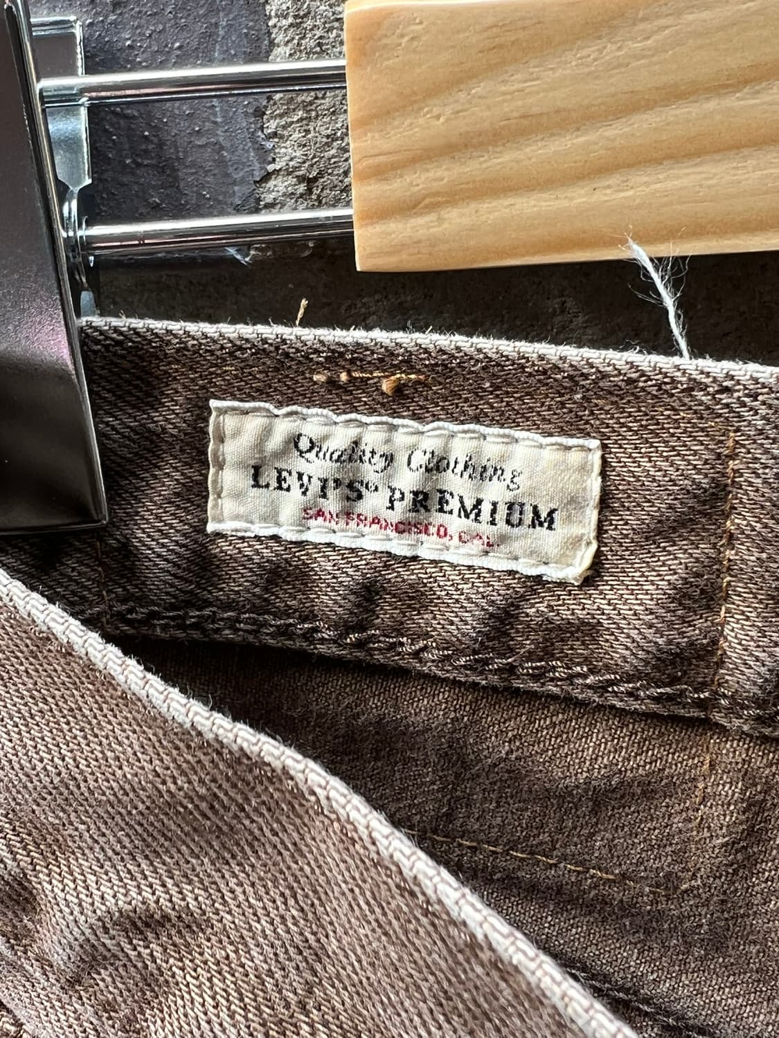[30x32] 리바이스 프리미엄 568 브라운 루즈 데님 팬츠 상품이미지6