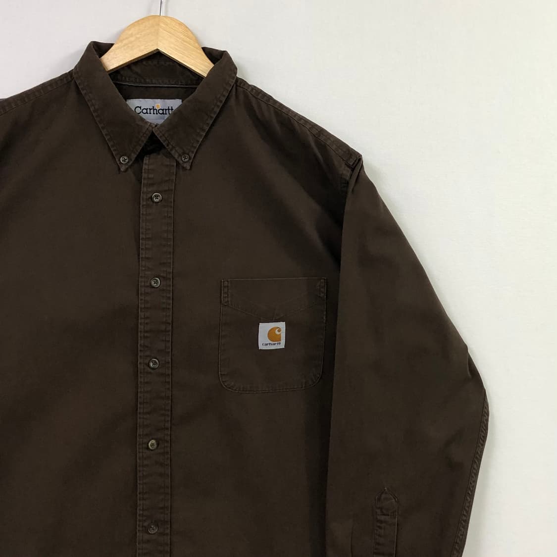Xxl 칼하트 브라운 워크 셔츠 상품이미지1