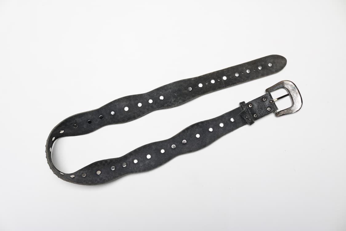 [28~34인치] 빈티지 웨스턴 스터드 소가죽 벨트 상품이미지4