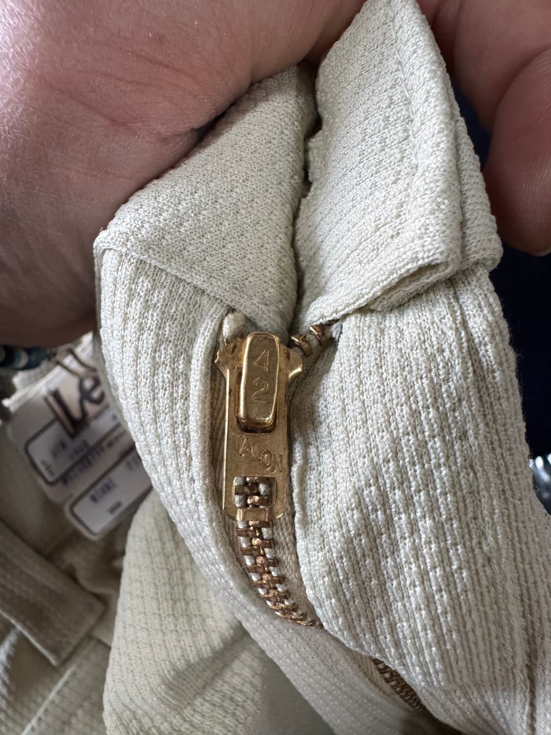 70s lee 빈티지 폴리원단 플레어 부츠컷 팬츠 데드스탁 34/34 상품이미지4