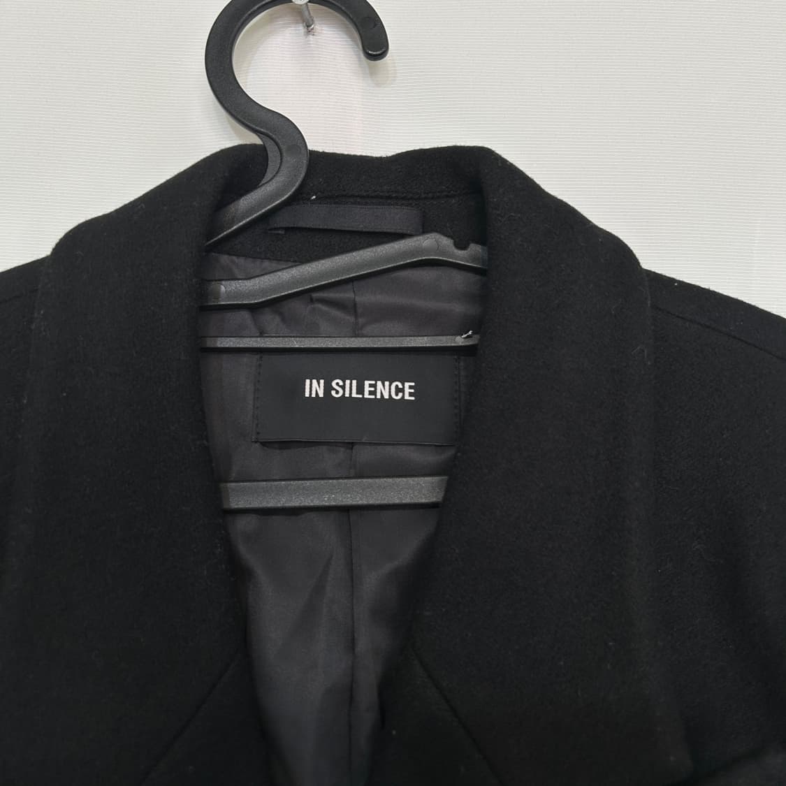 인사일런스 캐시미어 더블 롱코트 S 100정도 블랙 상태최상 상품이미지2