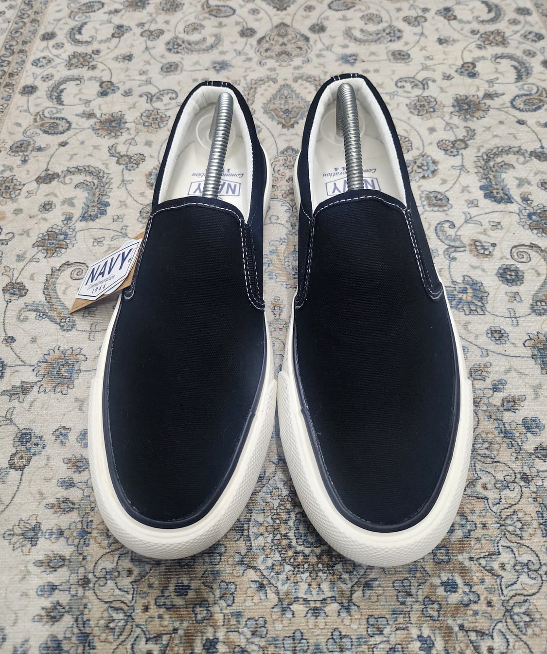 (새상품) 슈펜 NAVY  블랙 스니커즈 슬립온 280mm 상품이미지1