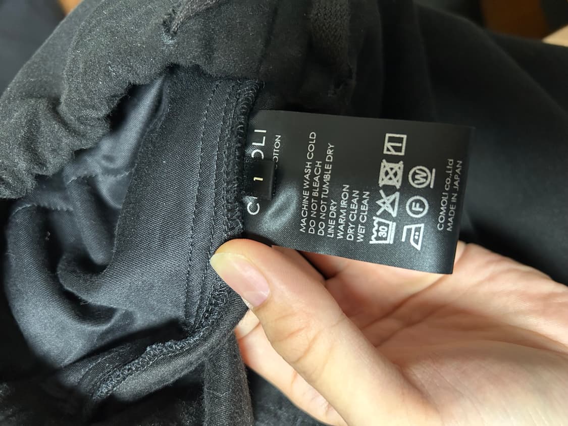 코모리 25aw 몰스킨 드로우 스트링 팬츠 1사이즈 상품이미지4