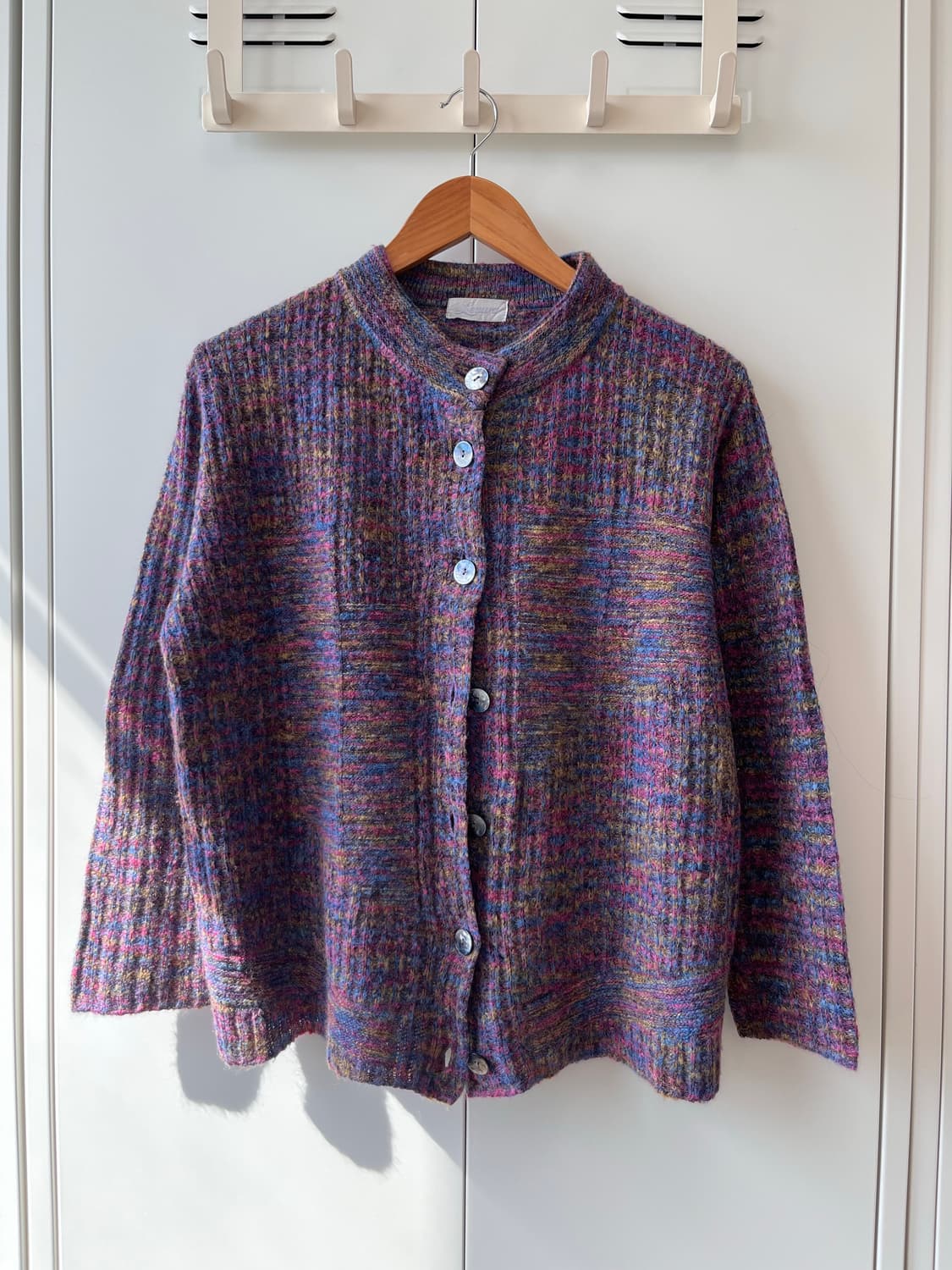 Leaure 무지개 니트 가디건 미사깔 임수정 상품이미지4