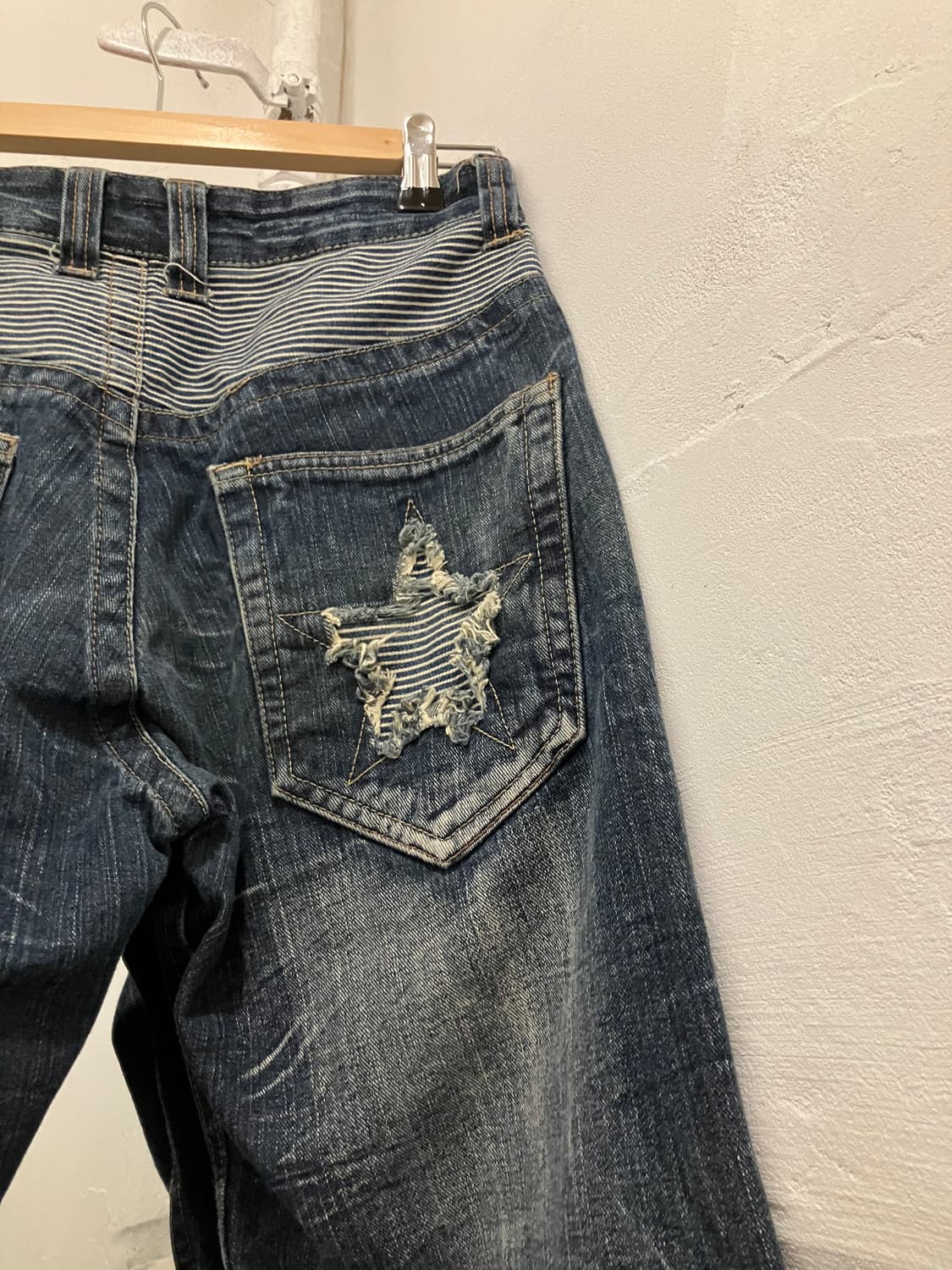 핸드메이드 패치워크 데님 쇼츠 28 상품이미지6