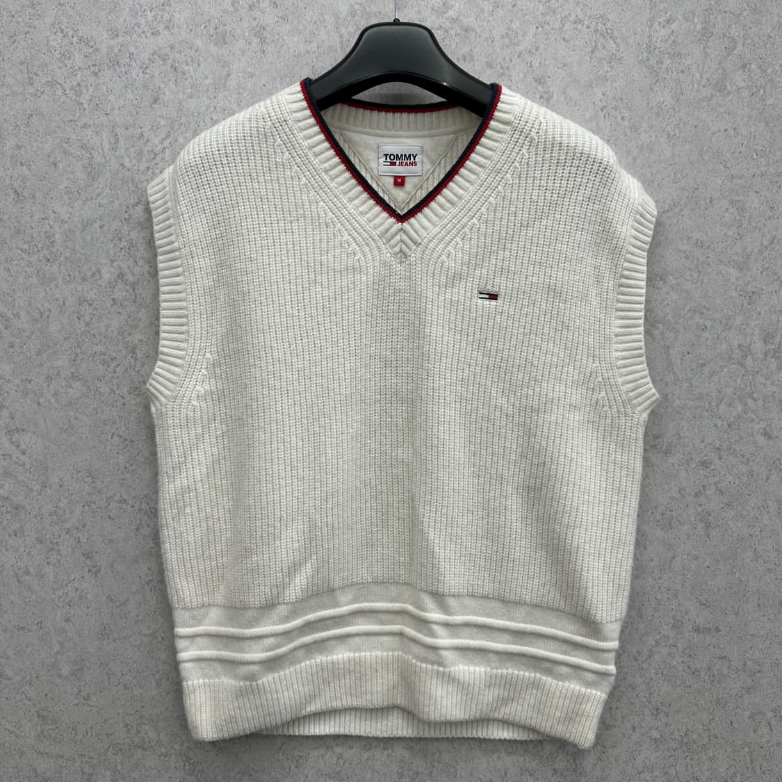 95 타미힐피거 남자 루즈핏 울 니트 조끼 상품이미지1