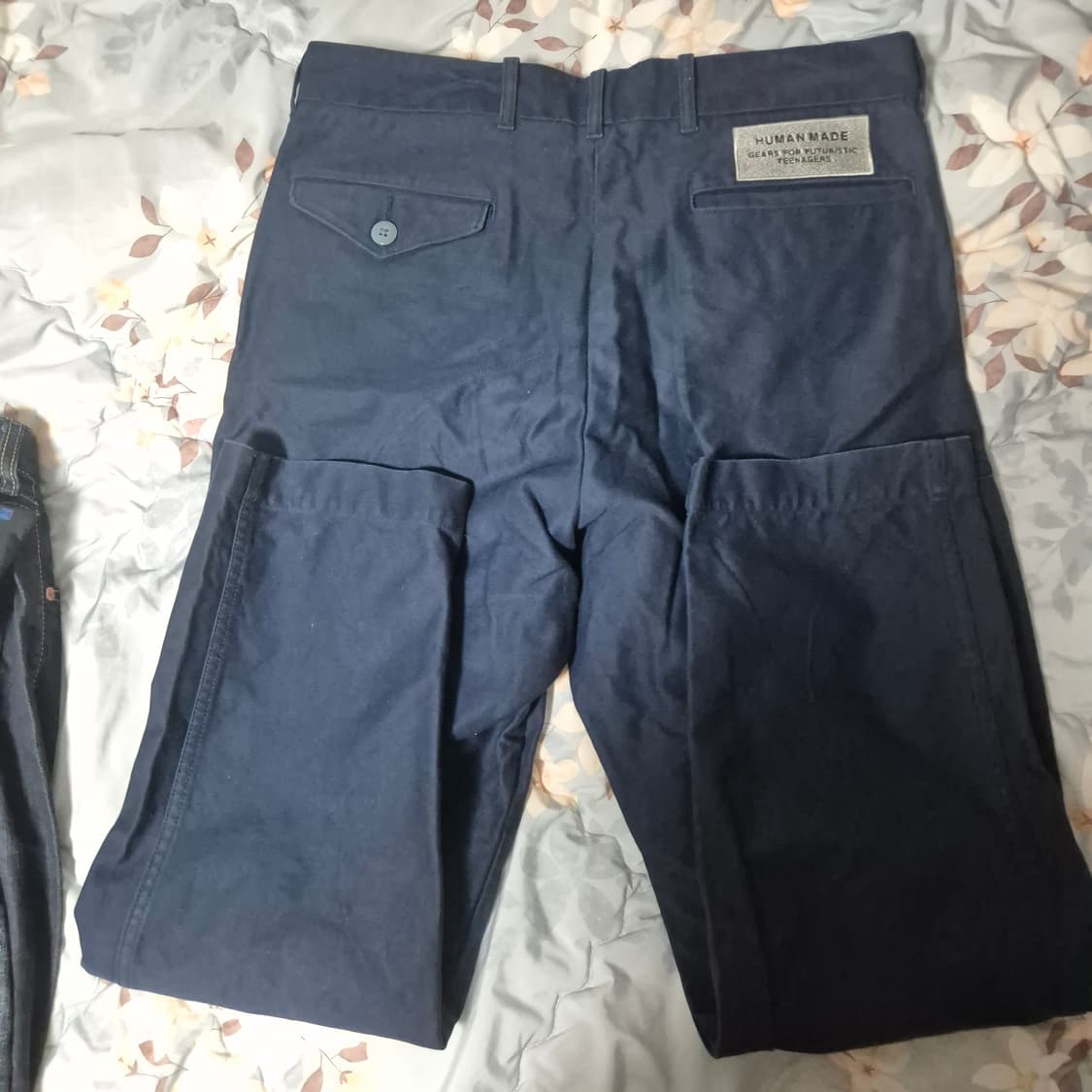 [정품] 휴먼메이드 하트 로고 치노 팬츠 네이비 상품이미지4