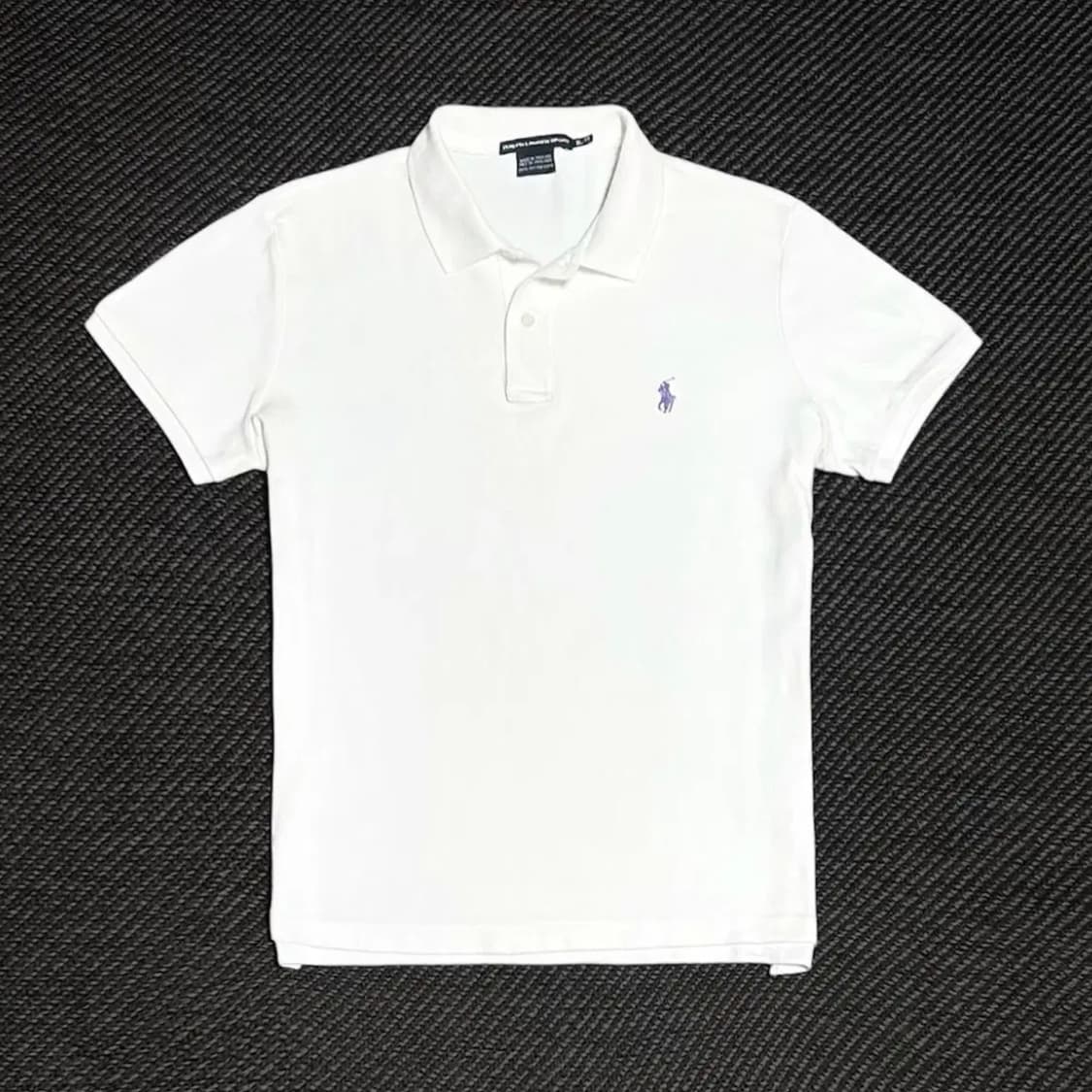 [L] Polo 폴로 랄프로렌 우먼즈 화이트 코튼 반팔 카라티 상품이미지1