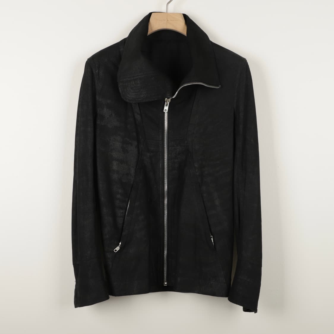 46 / Rick Owens 릭오웬스 하이넥 레더 자켓 상품이미지3