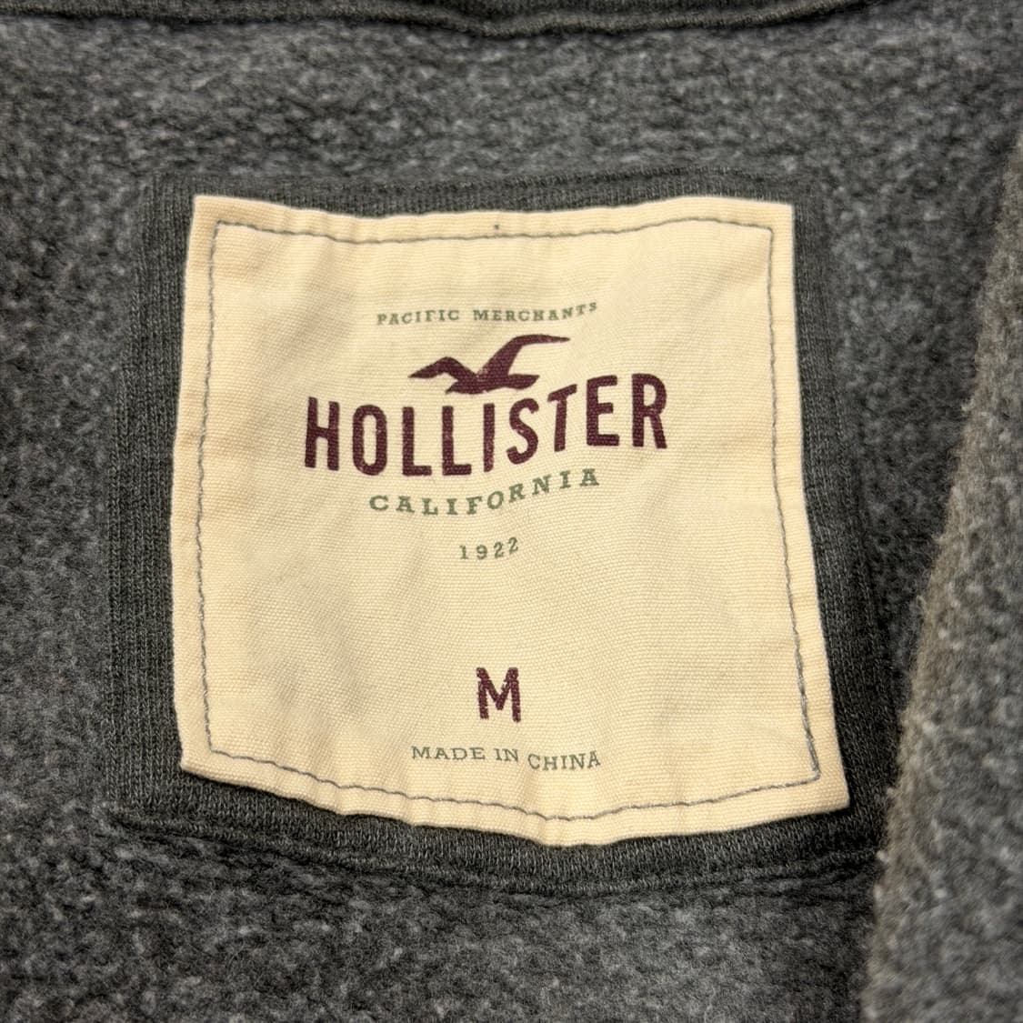 홀리스터 빈티지 딱붙핏 Y2K 울프죠 퍼 후드집업 자켓 그레이 M 상품이미지4