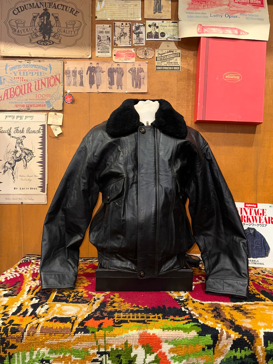 ( L-XL ) 가죽자켓 봄버자켓 레더자켓 항공점퍼 a2가죽자켓 상품이미지3