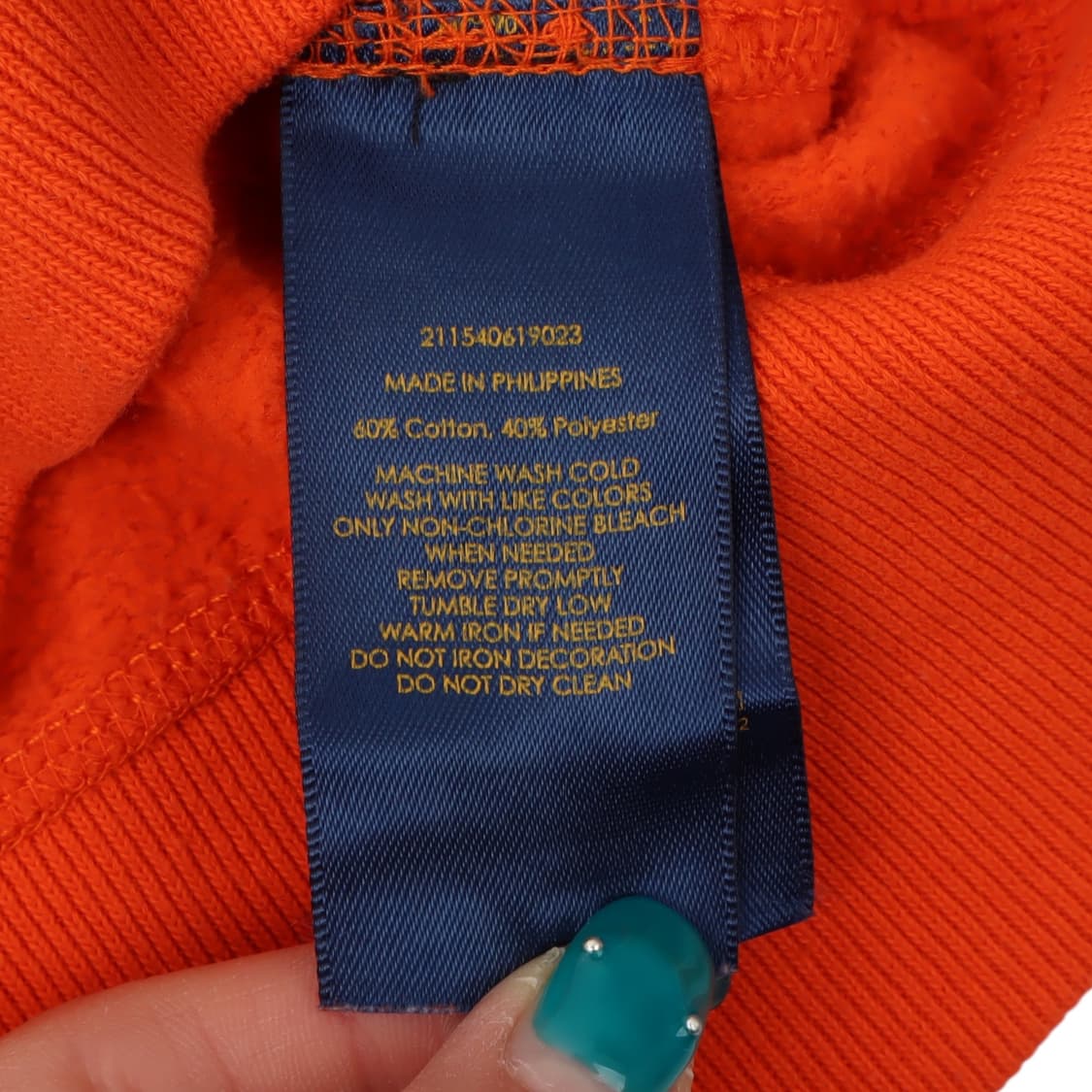 폴로 랄프로렌 우먼스 오렌지 후드집업 상품이미지9