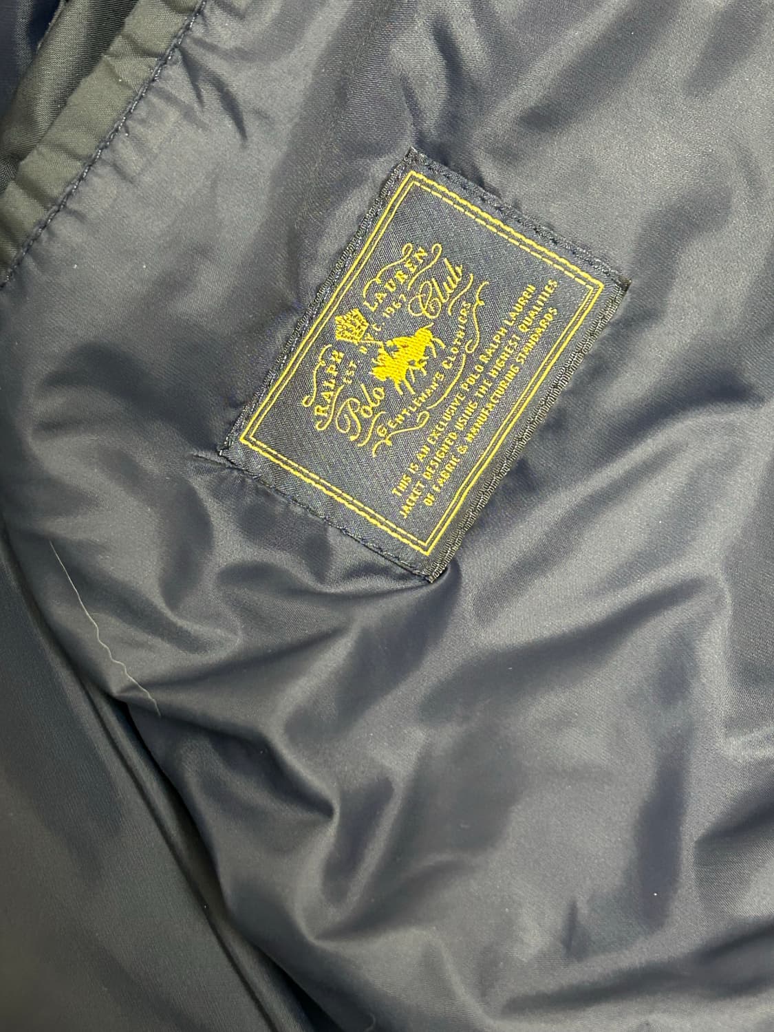 (드라이클리닝완)폴로 랄프로렌 네이비 퀄팅자켓 상품이미지7