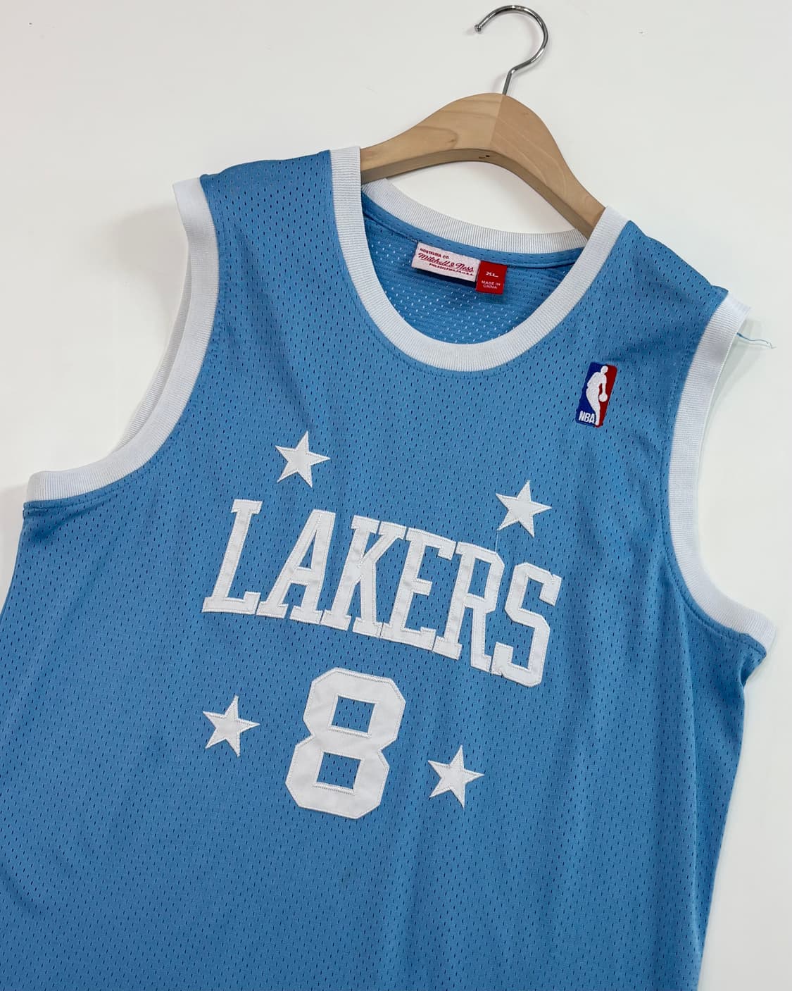 Mitchell&Ness 미첼앤네스 블루 레이커스 베스킷볼 져지 탑   상품이미지4