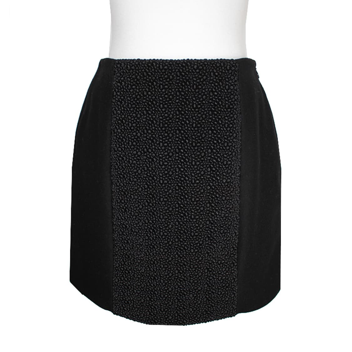발렌시아가 블랙 텍스처 트림 미니스커트 55 상품이미지1