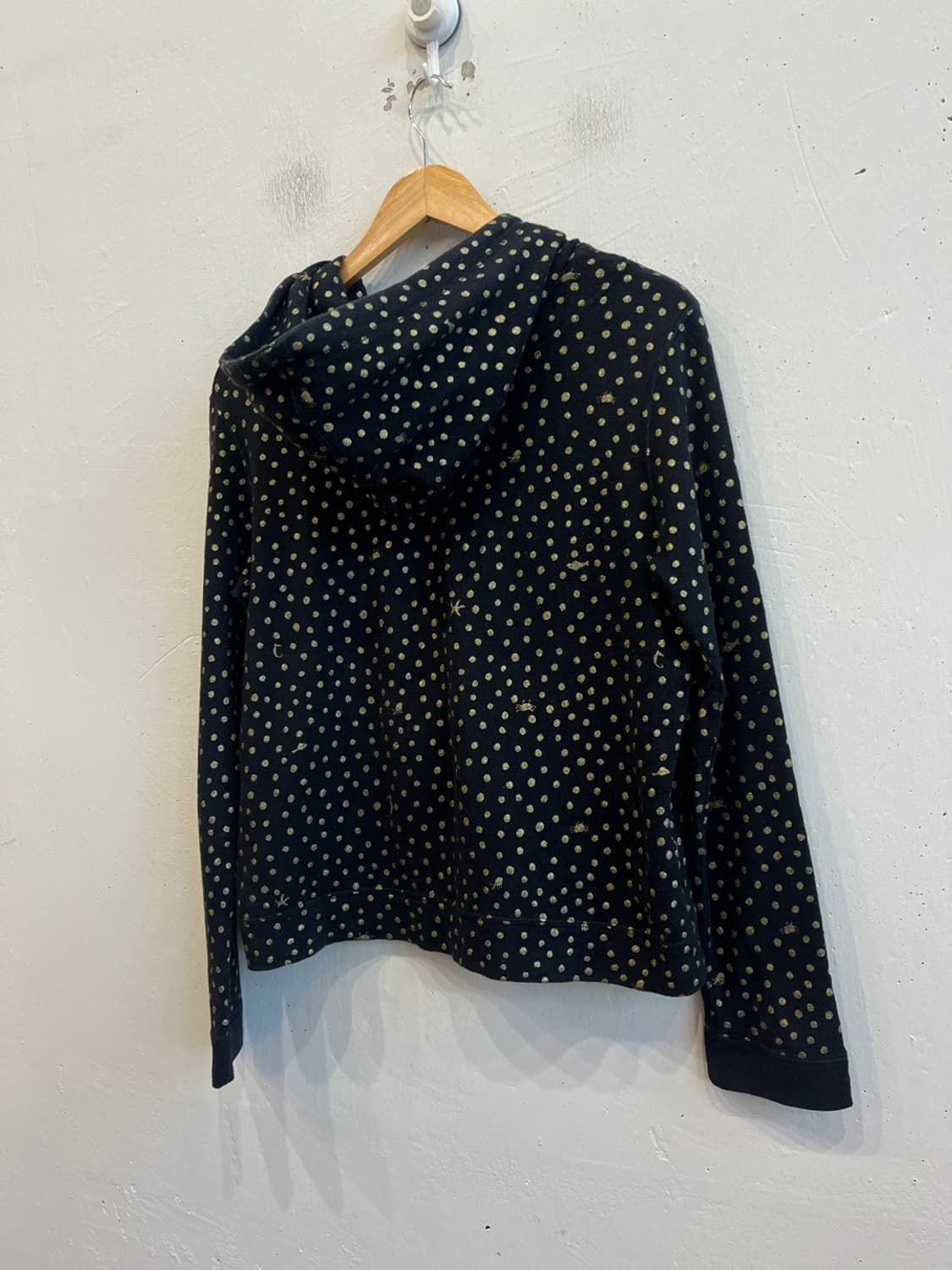 츠모리 치사토 도트 후드집업 MADE IN JAPAN 상품이미지4