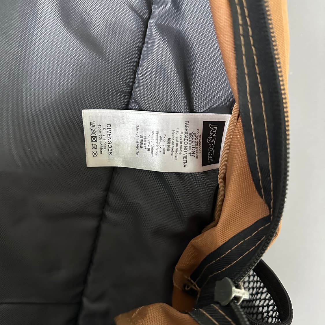 잔스포츠 백팩 가방 베이지 카멜  [013106] 상품이미지7