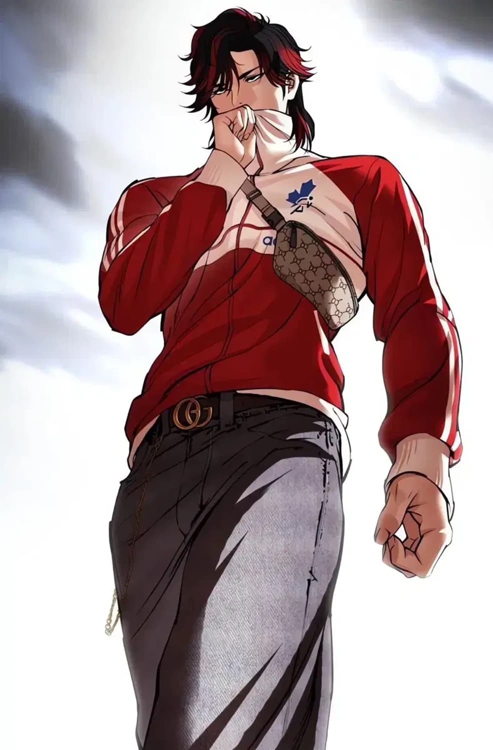 아디다스 레드 삼선 OG 구 캐나다 트랙탑 져지 자켓 상품이미지3