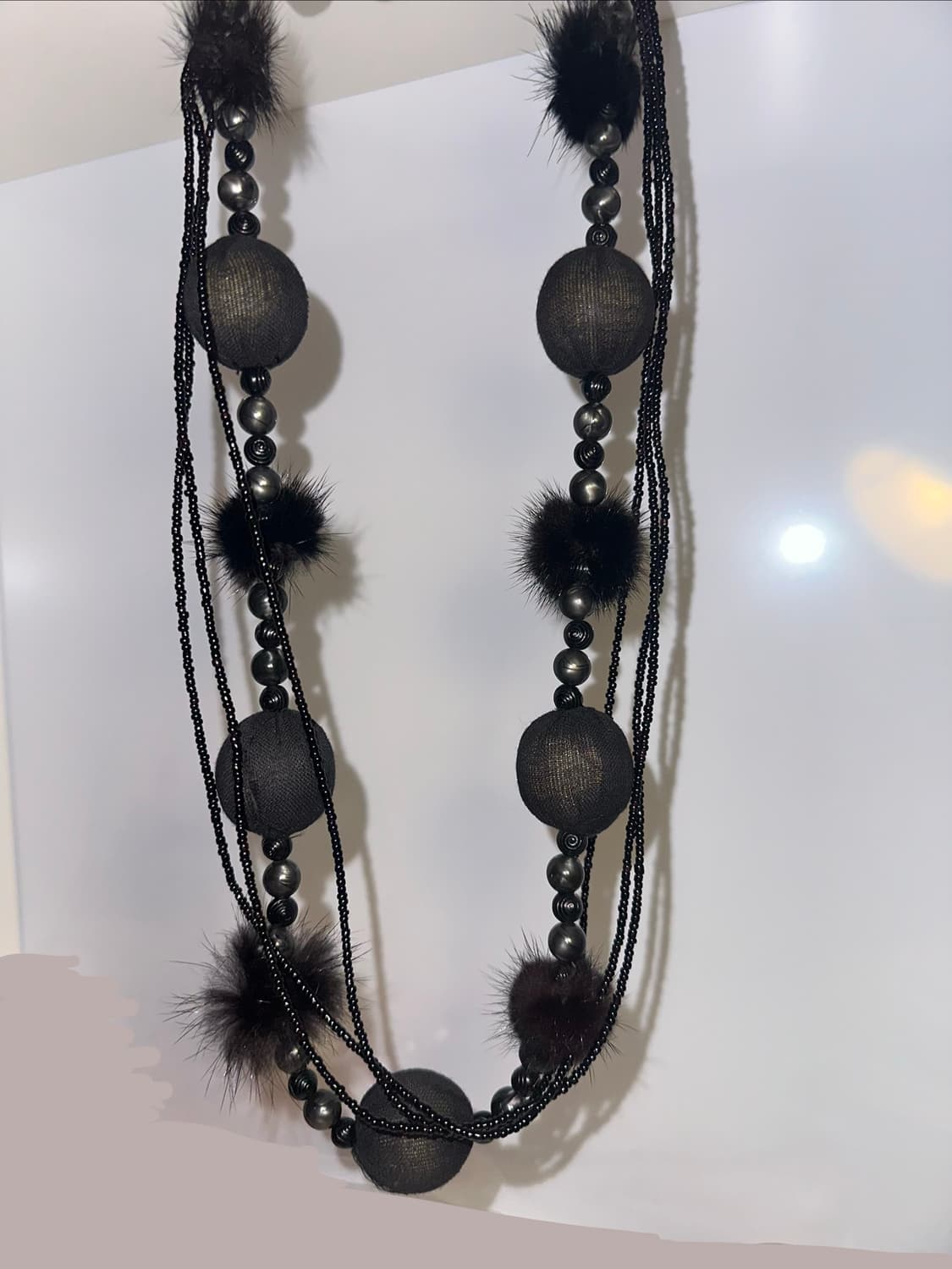 Y2K / PUNK 와투케 펑크 긱시크 레이어드 퍼 레테 목걸이 상품이미지5