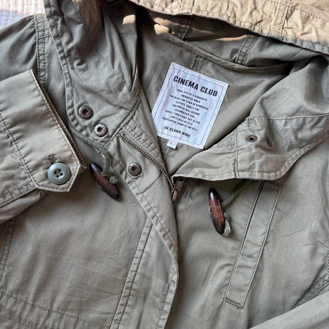 JPN/ 모리걸카키야상 숏야상 아방핏야상 모리룩야상 토글야상 카키야상  상품이미지8