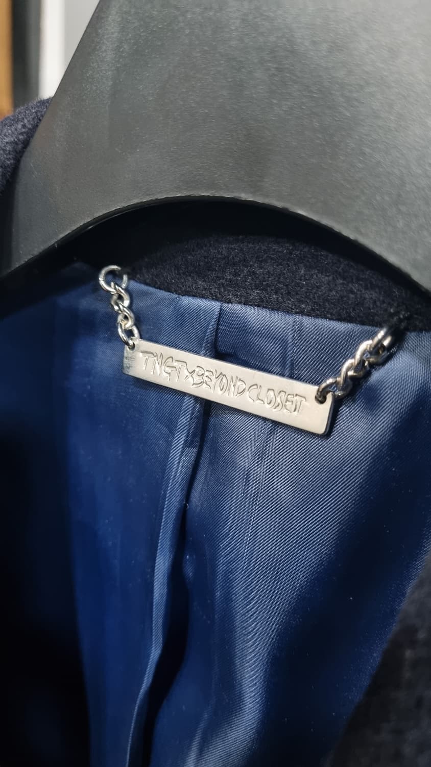 비욘드클로젯 x 티엔지티 박보검모델 95사이즈 남성용 자수울코트  상품이미지2