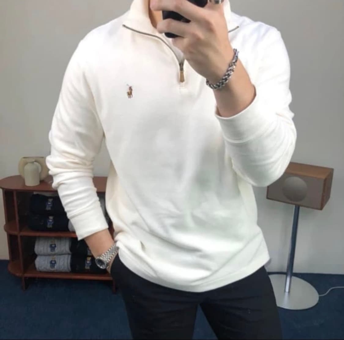 🔥[무료배송/정품]🔥폴로 면 반집업 5colors 남녀공용 상품이미지5