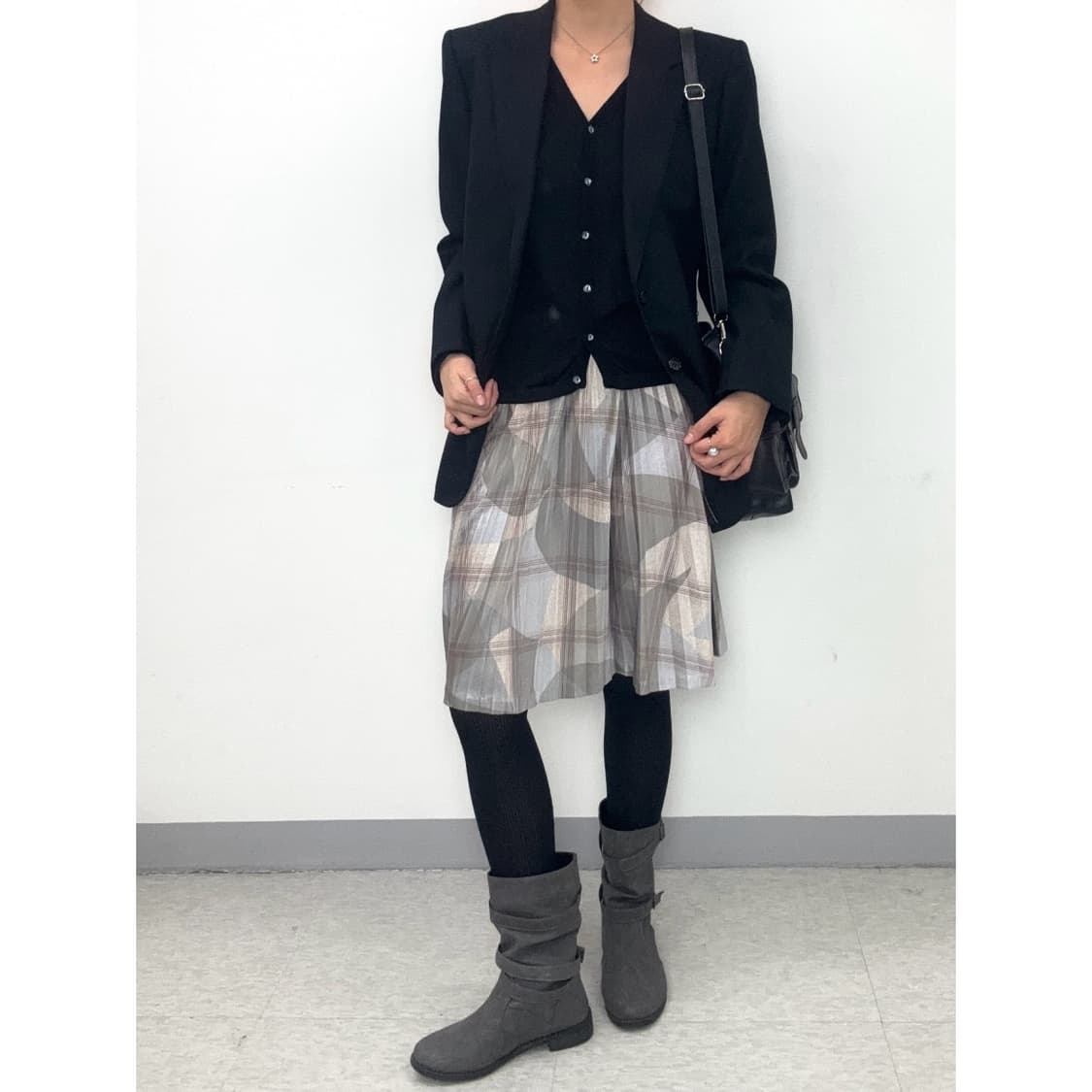 빈티지 블랙 울 블레이저 자켓 상품이미지5