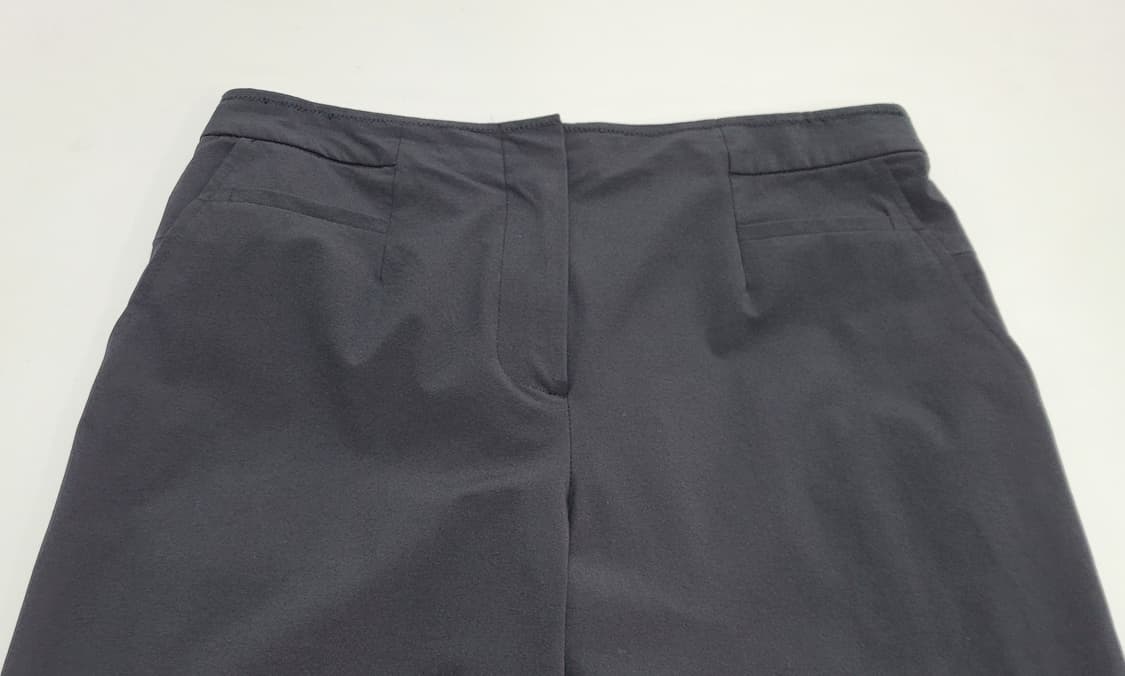 래트바이티 21SS 뒷밴딩 와이드핏 슬랙스 팬츠 / 여 64 블랙 
 상품이미지3