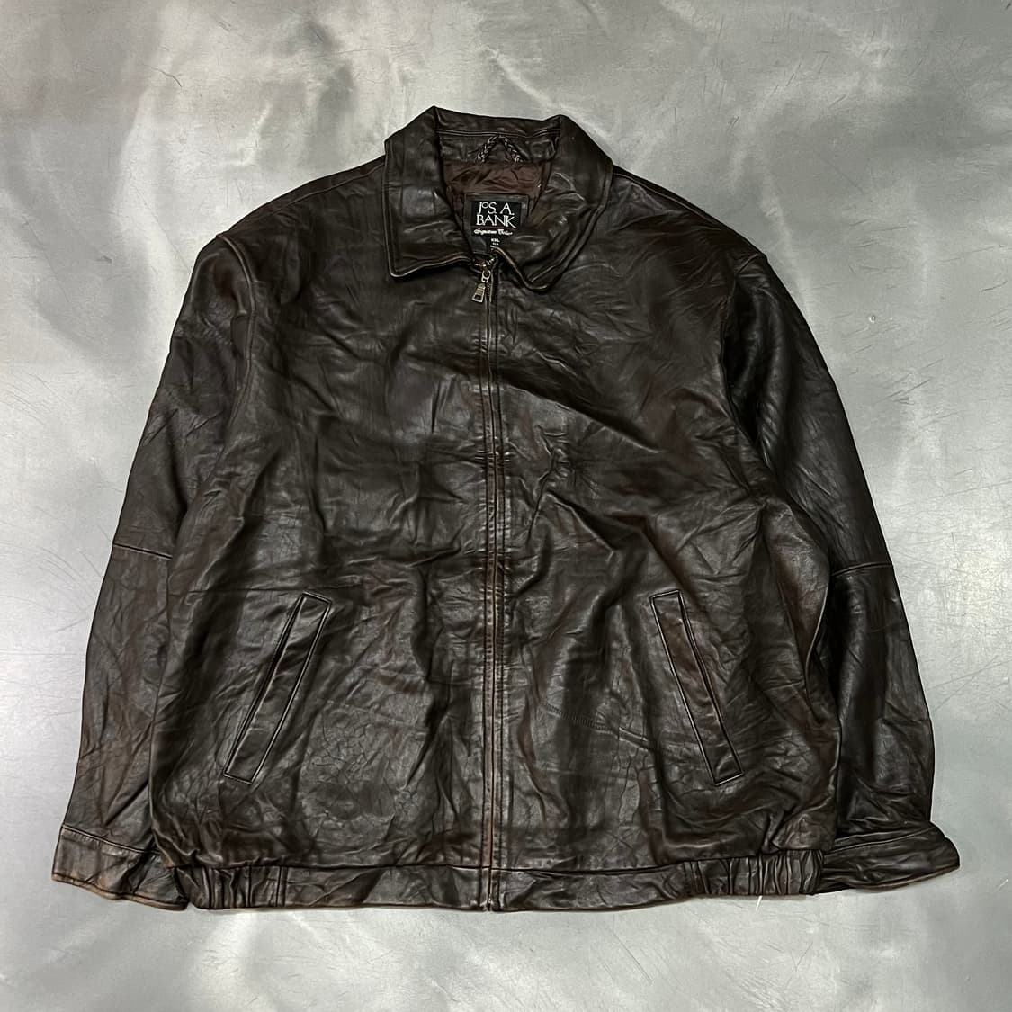 조스에이뱅크 레더 카라 자켓 y15017 상품이미지1