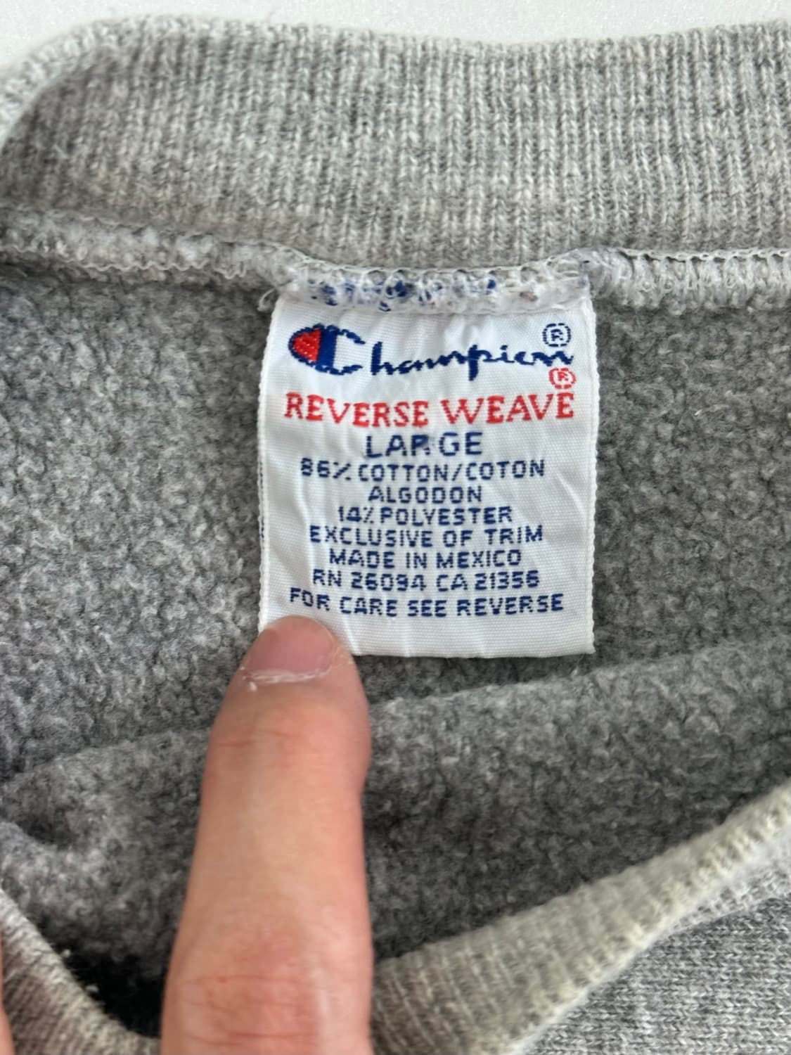 챔피온 90s 리버스위브 기모 맨투맨 상품이미지2