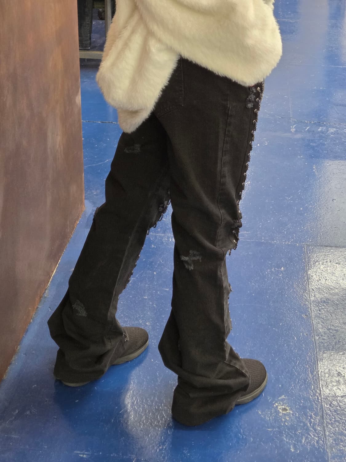 Versace 베르사체 진스 쿠뛰르 체인 부츠컷 팬츠 상품이미지3