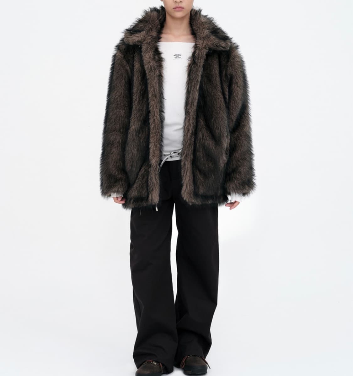 밀로 우먼 퍼자켓 브라운 S 상품이미지1