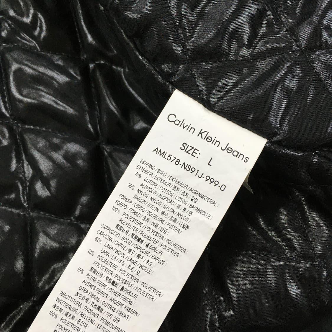 투티/0296 캘빈클라인 진스 뉴욕 시티 1978 경량 자켓 퀄팅 안감 상품이미지5