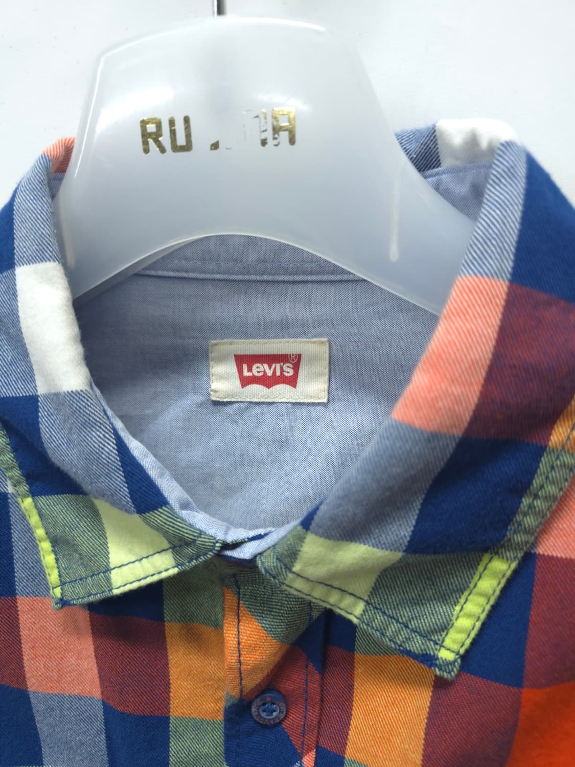 리바이스 화이트탭 멀티 컬러 체크 긴팔 셔츠 (66~66반) 상품이미지5