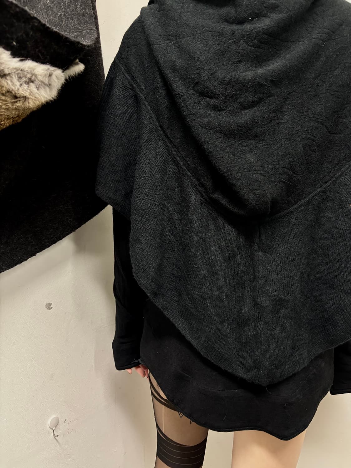 “Vintage”00‘s Black&Grey Cape 상품이미지6